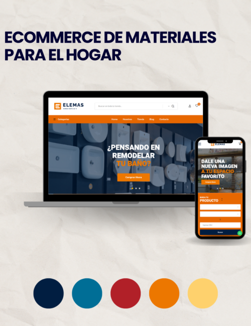 Desarrollo Web de Ecommerce para Cerámicas Elemas